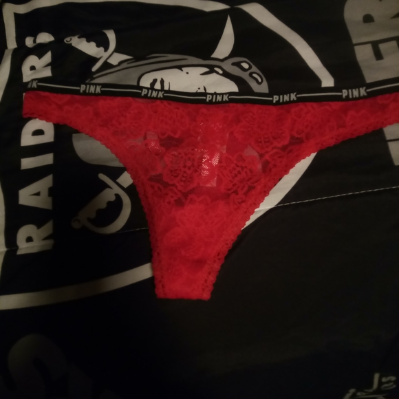 Victoria's Secret Red Lace Thong - Picture 2 of 2
